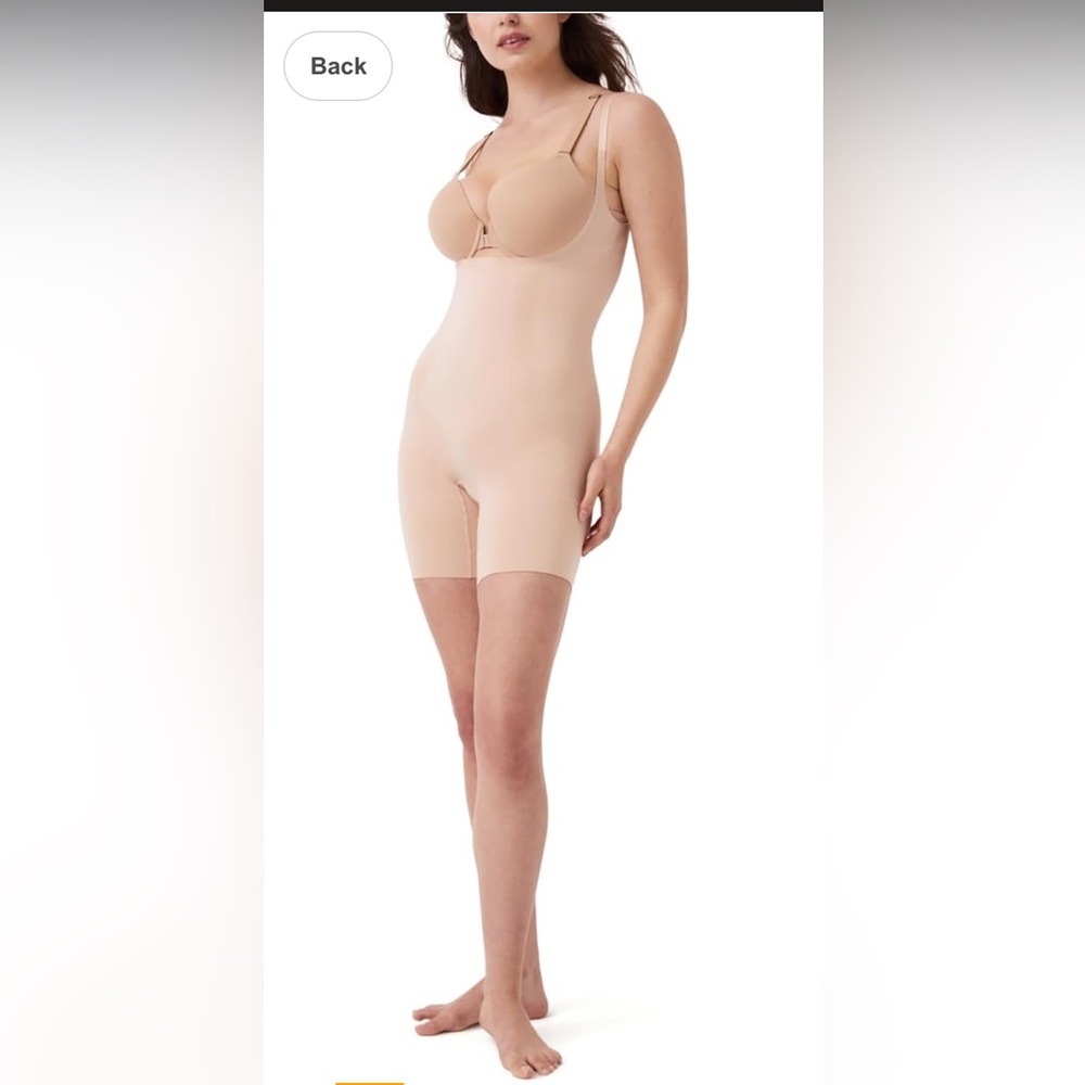Spanx Open Bust Suit. Nude. 2X